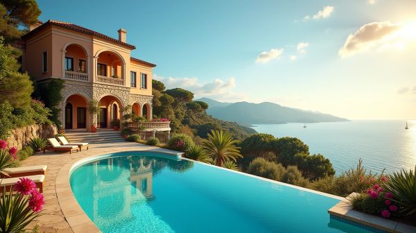Villa de luxe à louer à Saint-Tropez : propriétés d'exception avec piscine et vue mer